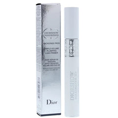 Dior Diorshow Maximizer lash serum coating evenly primes lashes for curl and thickness.