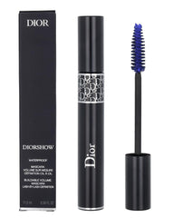 Dior Diorshow Waterproof lash extension bottle shown with rich Bleu shade for durable volume
