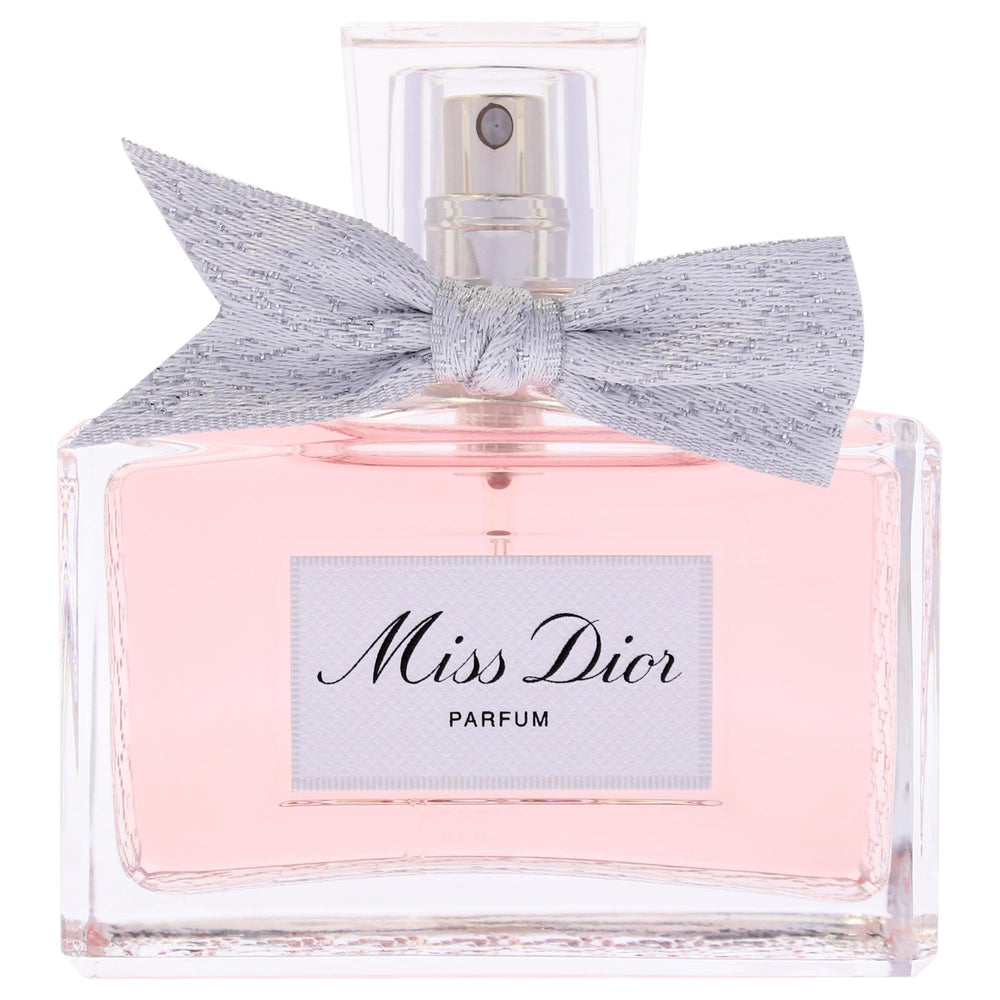 Miss Dior bottle closeup highlights rose notes and floral sophistication.