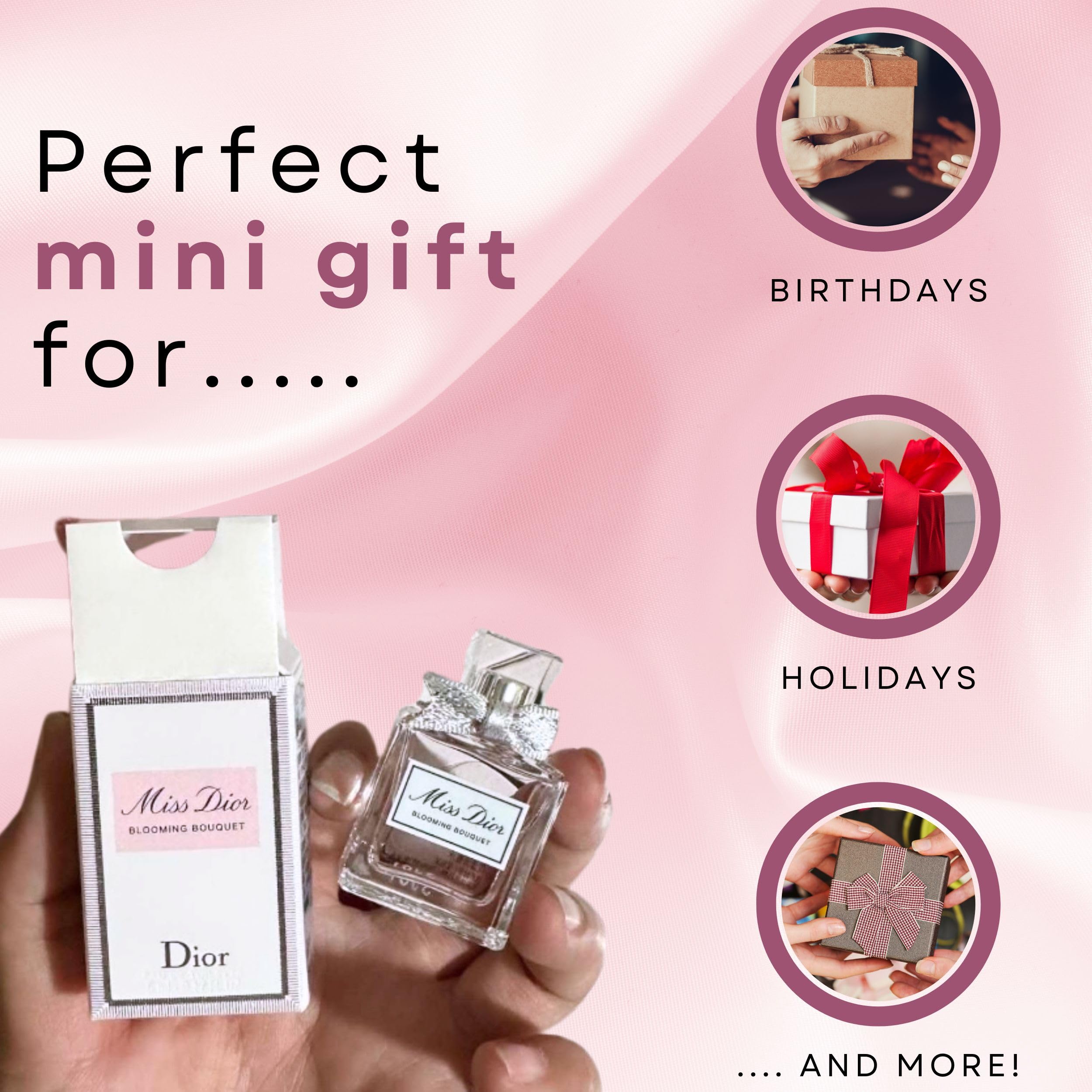 Dior Miss Dior gift-ready box conveys elegant anticipation for special occasions.