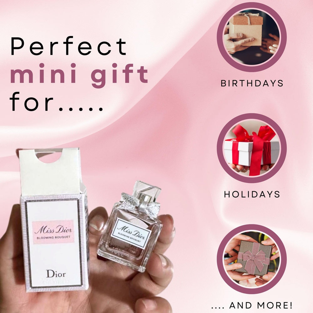 Dior Miss Dior gift-ready box conveys elegant anticipation for special occasions.