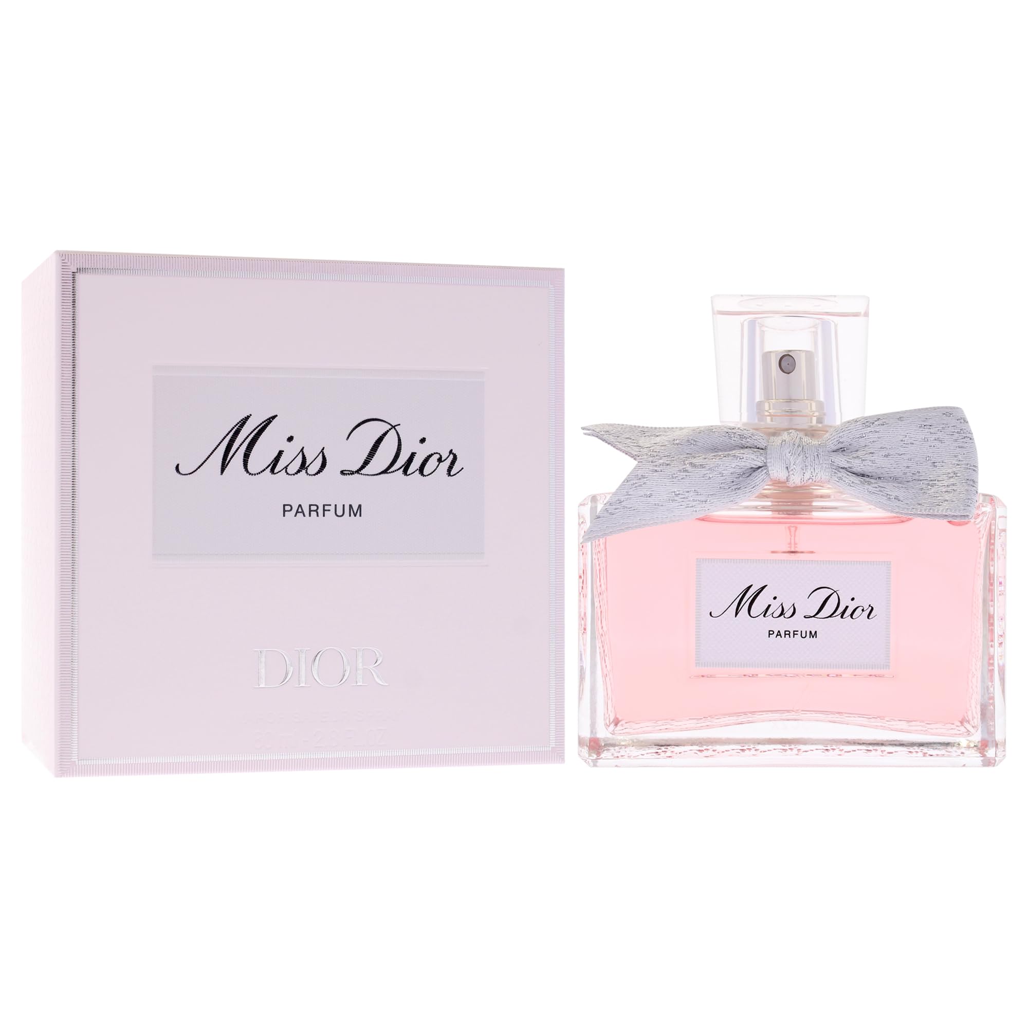 Miss Dior parfum spray on skin suggests lasting floral warmth for daily elegance.