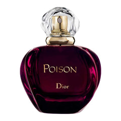 Dior Poison bottle closeup for romantic evenings.