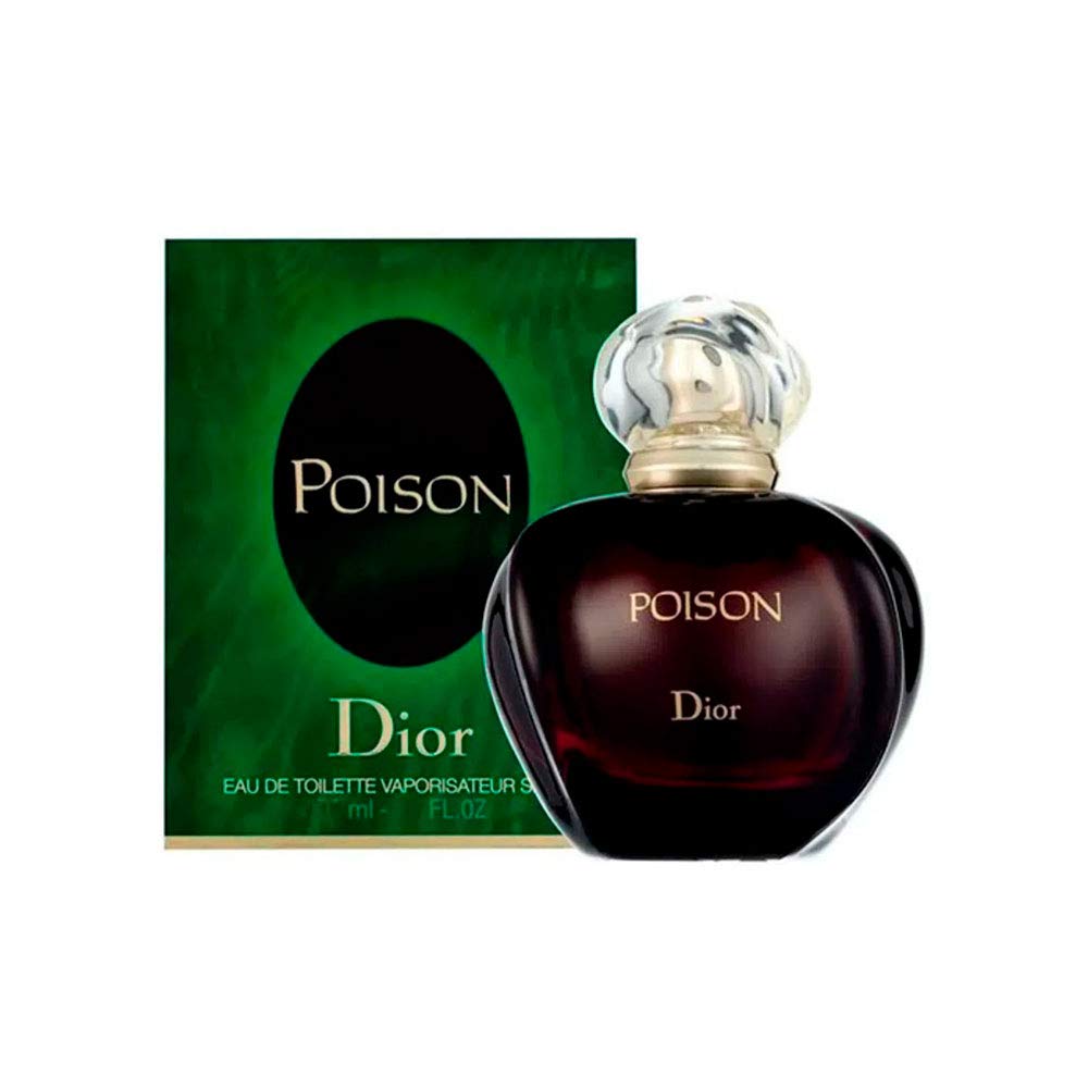 Dior Poison packaging with bottle, premium gifting option.