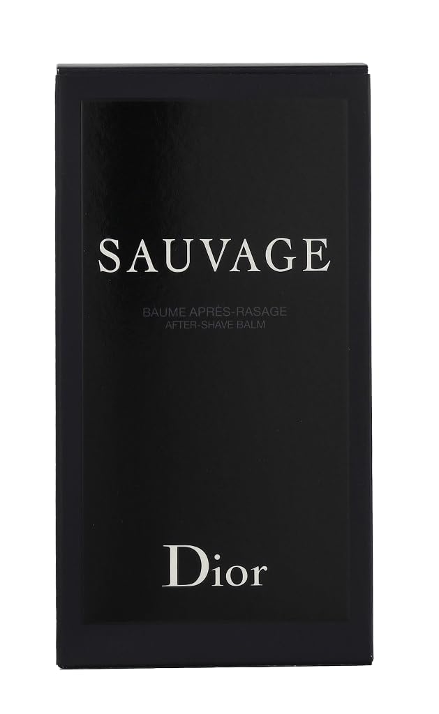 Dior Sauvage balm texture image reveals light, non-greasy cream that nourishes skin.