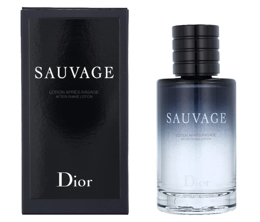 Dior Sauvage aftershave bottle on dresser for refined grooming ritual.