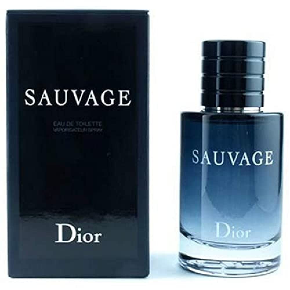 Dior Sauvage bottle front showcases iconic design for confident everyday wear.