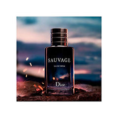 Dior Sauvage bottle side angle highlighting sleek design for grooming routines