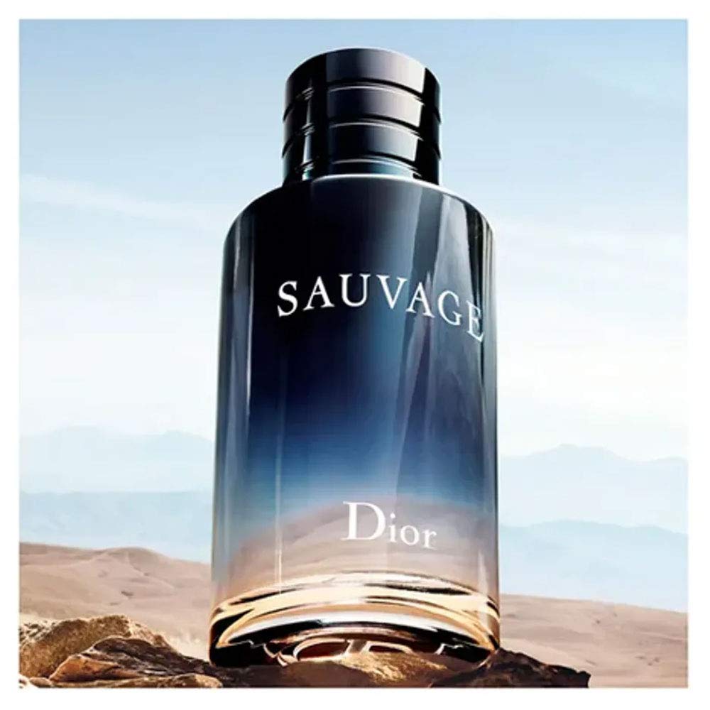 Dior Sauvage cap detail highlights premium craftsmanship and masculine style.