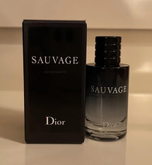 Dior Sauvage EDT splash packaging for premium scent on the go