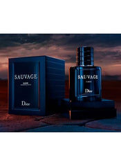 Dior Sauvage Elixir spray-application shot highlighting quick, fresh-release aroma