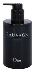 Dior Sauvage shower gel foam forms a creamy lather for a soothing rinse.