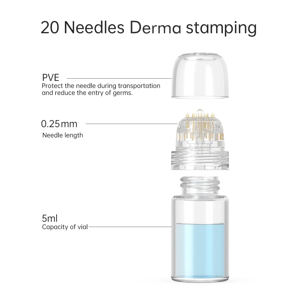 Diougens Lee Derma Stamp close-up showing gentle micro-needling for beginners
