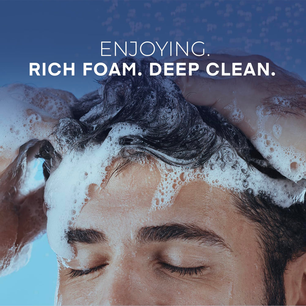 Dipseven Biotin Hair Growth Shampoo caffeine boost energizes the scalp during cleansing.