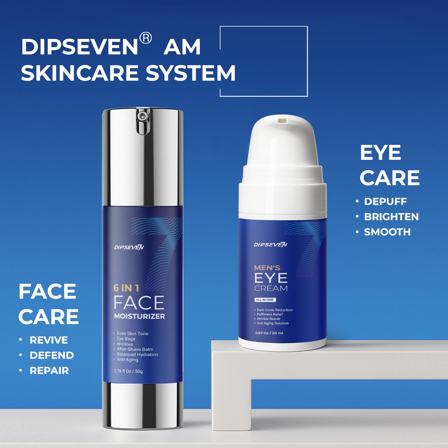 DIPSEVEN fast-absorbing texture demonstrates non-greasy daily use.