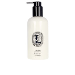 Diptyque Fresh Body Lotion bottle highlighting orange blossom scent and hydration