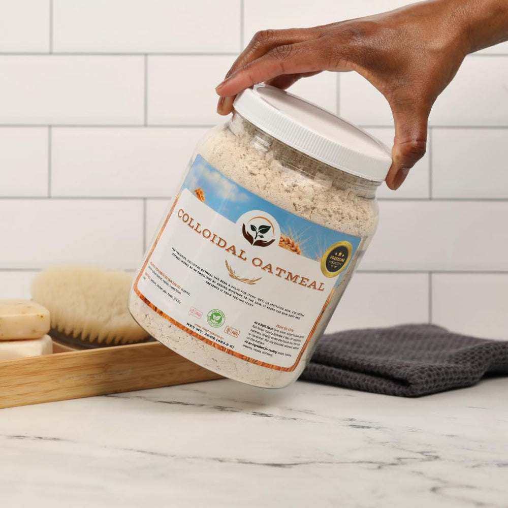 Dirty Treasures Colloidal Oatmeal Bath eczema-relief scene demonstrates itch-prone skin care