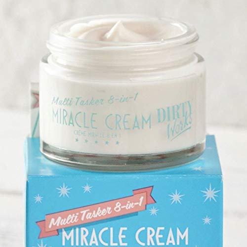 Dirty Works Multi Tasker cream on face demonstrates hydration and smoothing