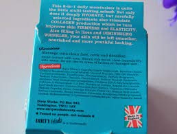 Dirty Works packaging shot emphasizes the 8-in-1 solution for streamlined skincare