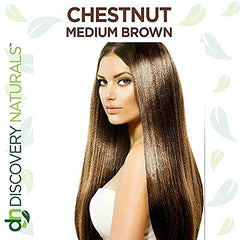 Discovery Naturals brown henna paste being mixed shows ready-to-apply color paste
