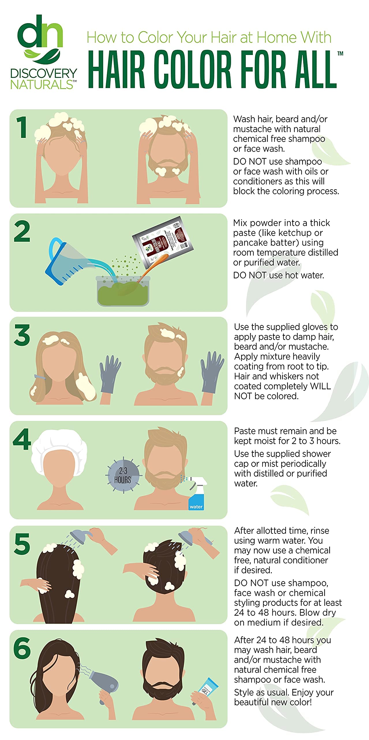 Discovery Naturals chestnut shade result demonstrates multi-dimensional color and natural shine