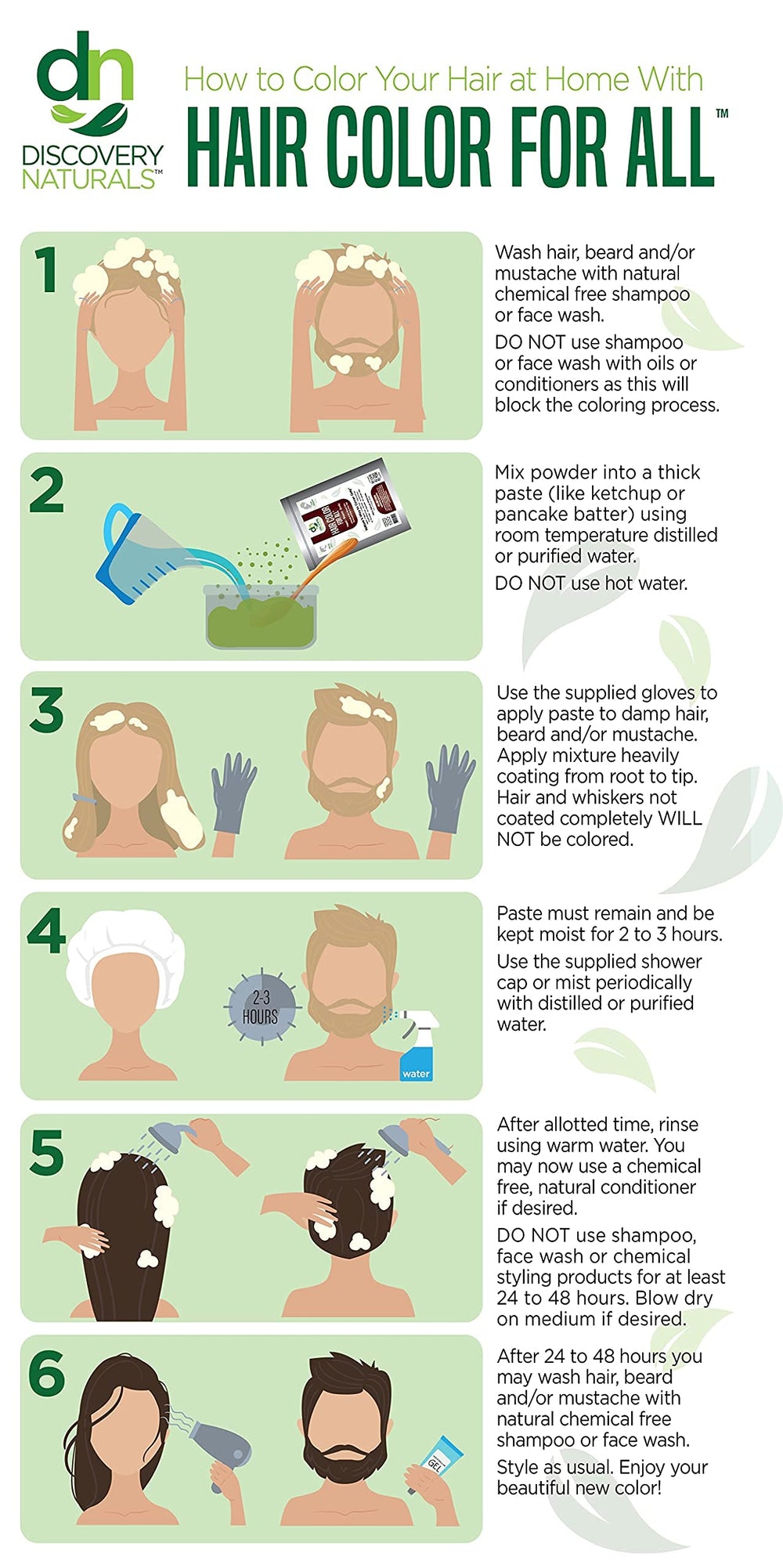 Discovery Naturals chestnut shade result demonstrates multi-dimensional color and natural shine