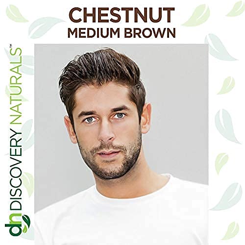 Discovery Naturals even root-to-tip coverage showing Chestnut Medium Brown