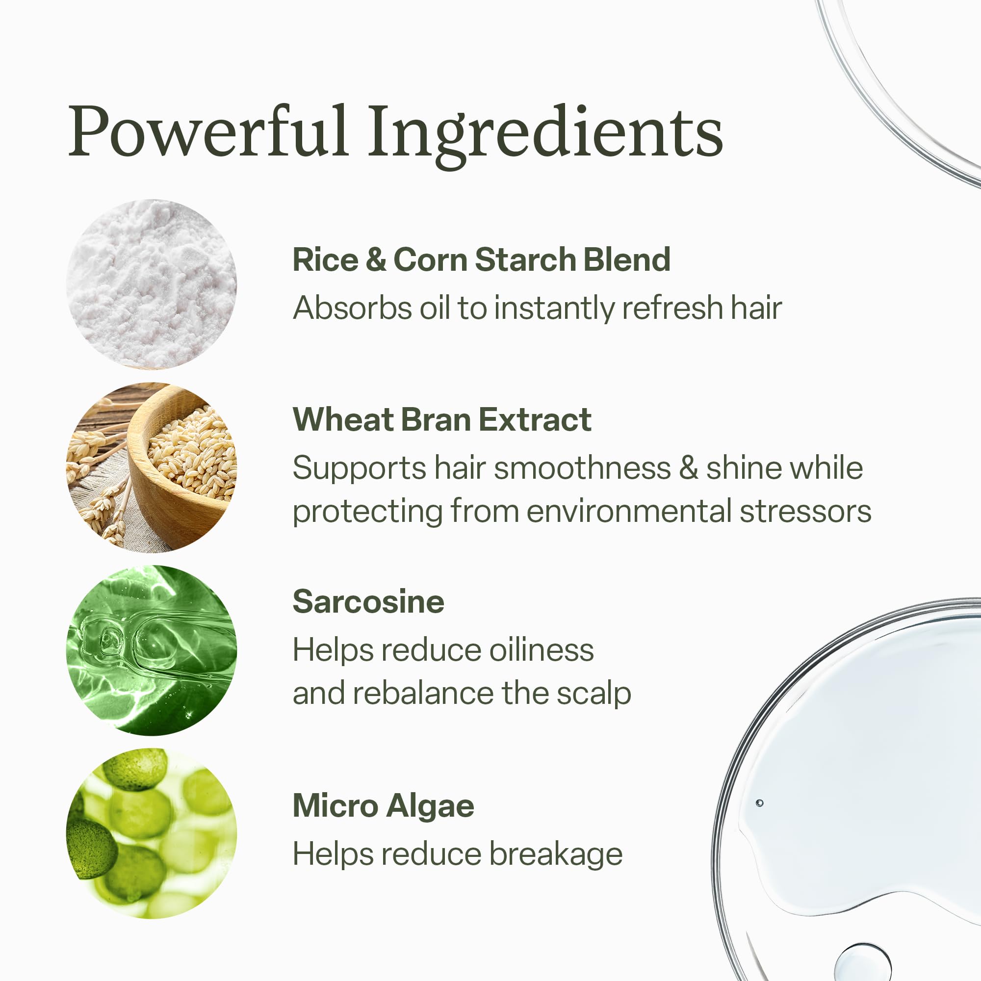 Divi Dry Shampoo without buildup supports a light, breathable scalp.