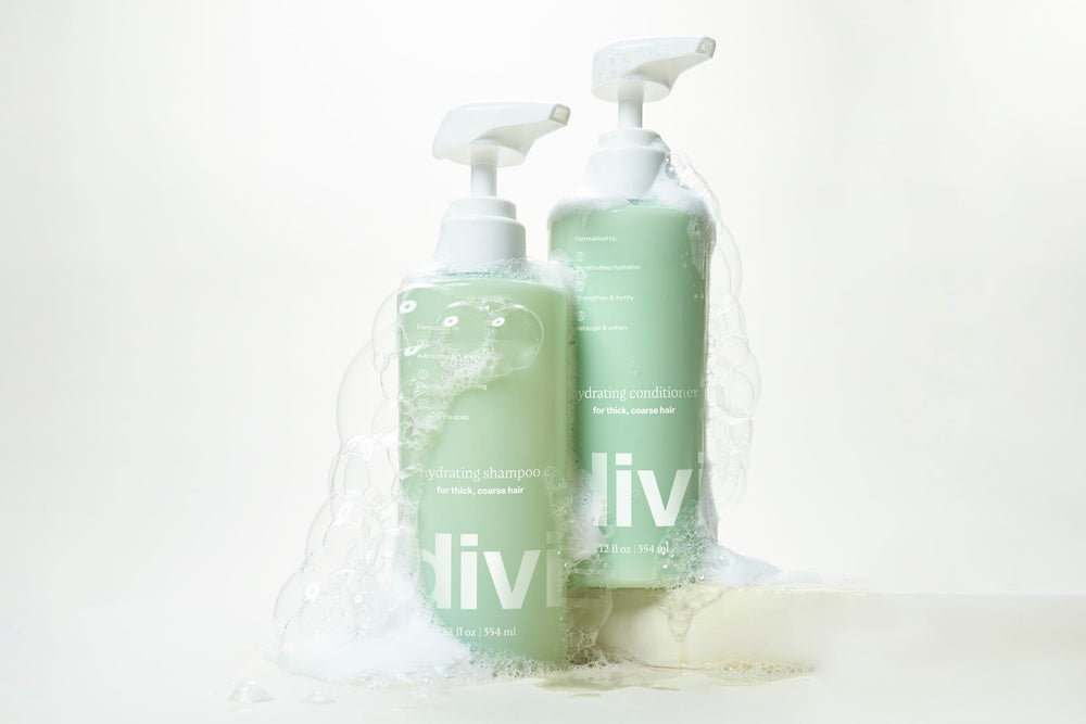 Divi Hydrating Set packaging displays two 12 oz bottles for complete care