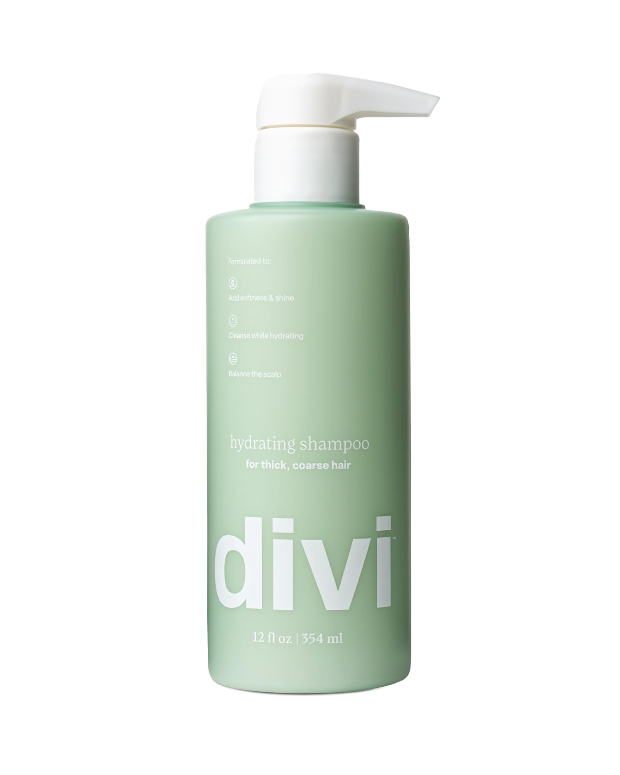 Divi Hydrating Shampoo bottle front for daily refreshing cleanse and scalp balance.