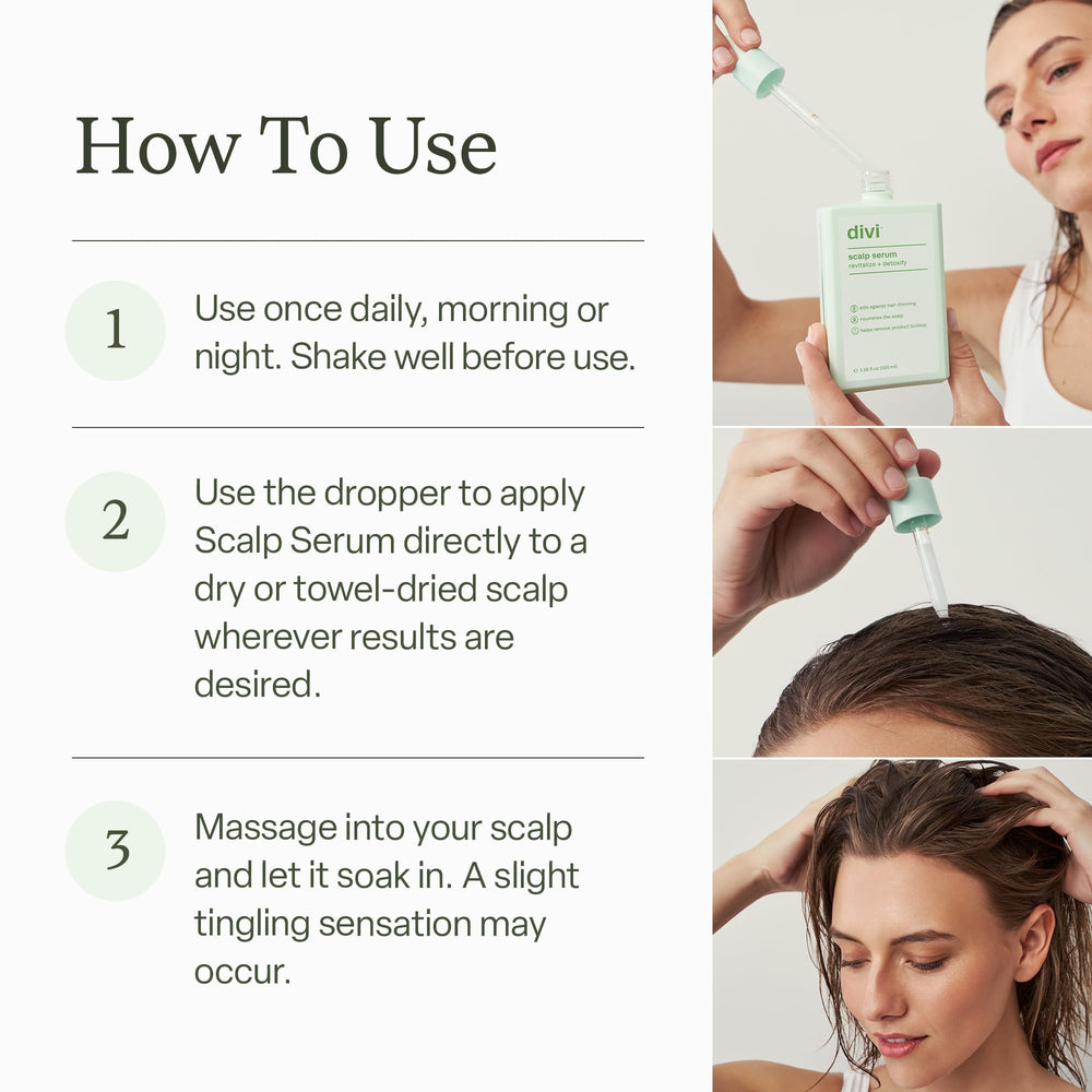 Divi Scalp Serum 30ml bottle, travel-friendly size for convenient care.