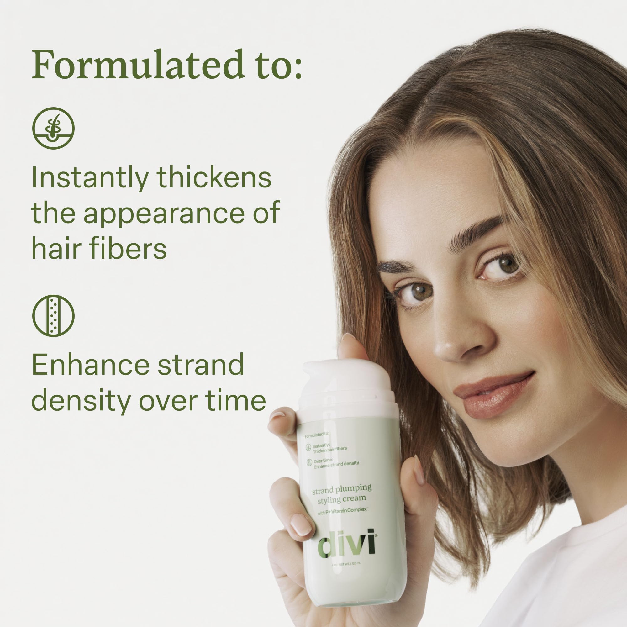 Divi Strand Styling Cream on a desk, ready for daily styling and quick lift.