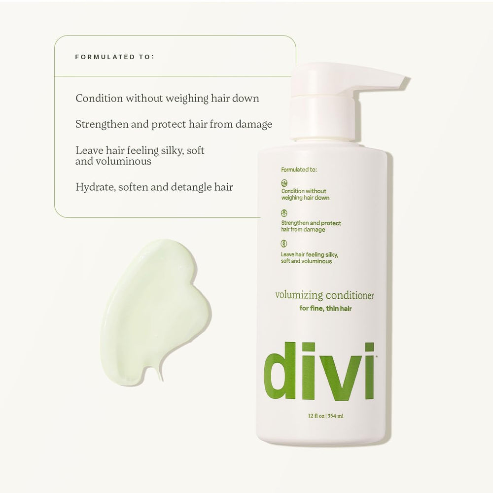 Divi volumizing conditioner after use shows bouncy movement and lift