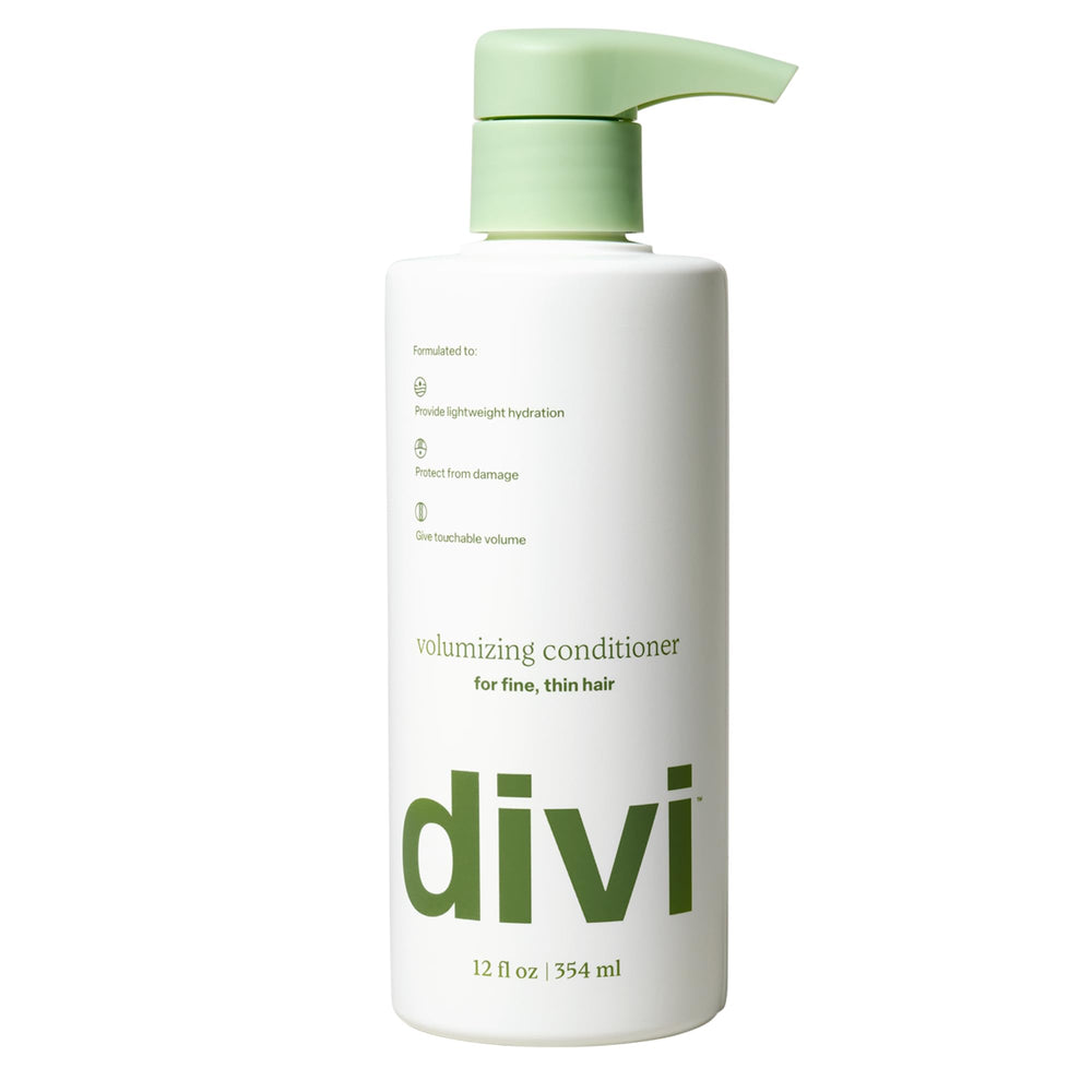Divi volumizing conditioner soft hair delivers weightless moisture for a silky feel