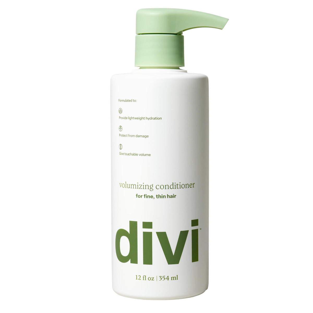 Divi volumizing conditioner soft hair delivers weightless moisture for a silky feel