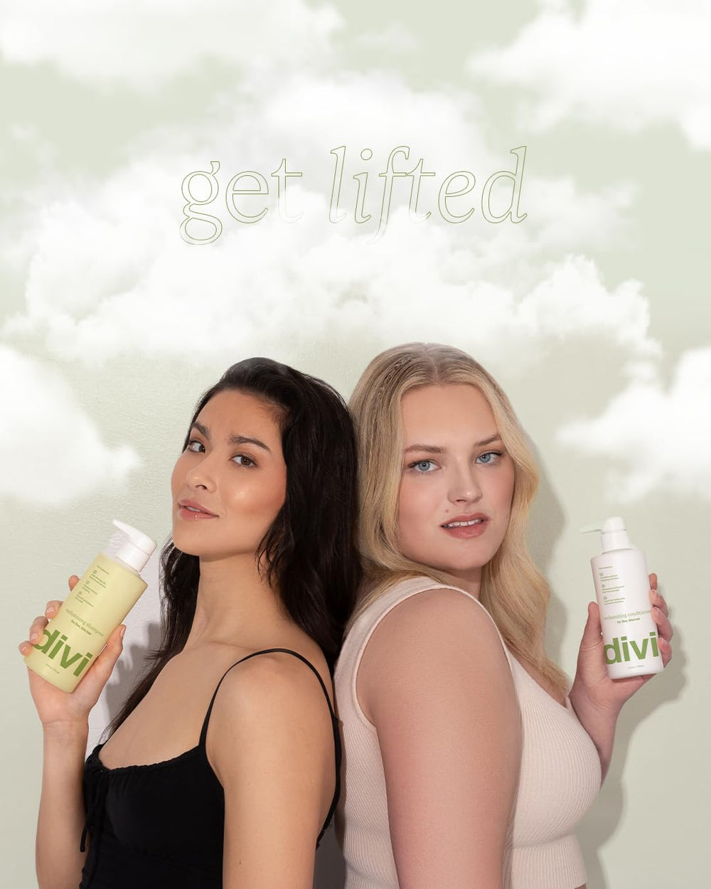Divi soft shine finish on hair after rinse