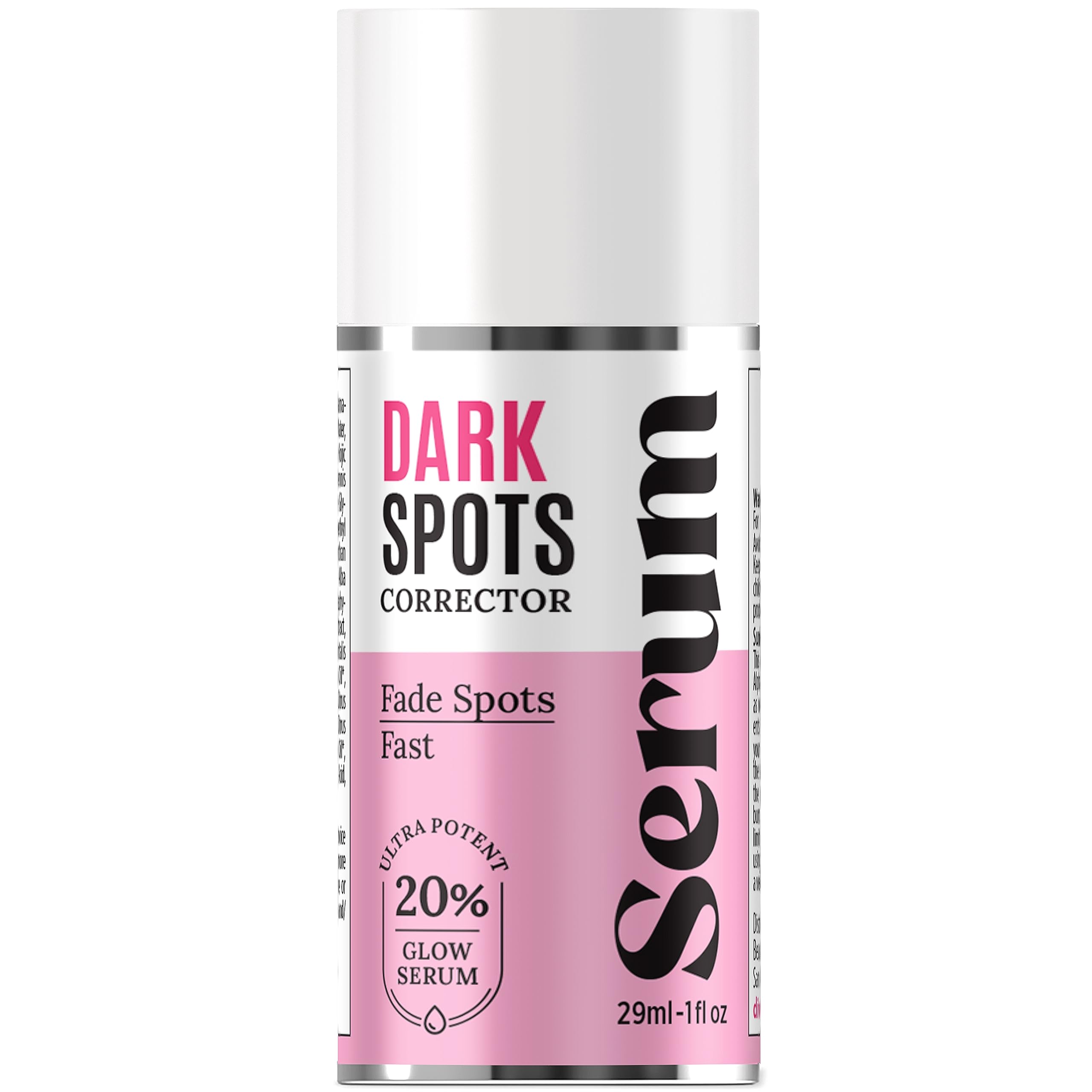 Divine Derriere dark spot serum bottle shows fast-absorbing brightening