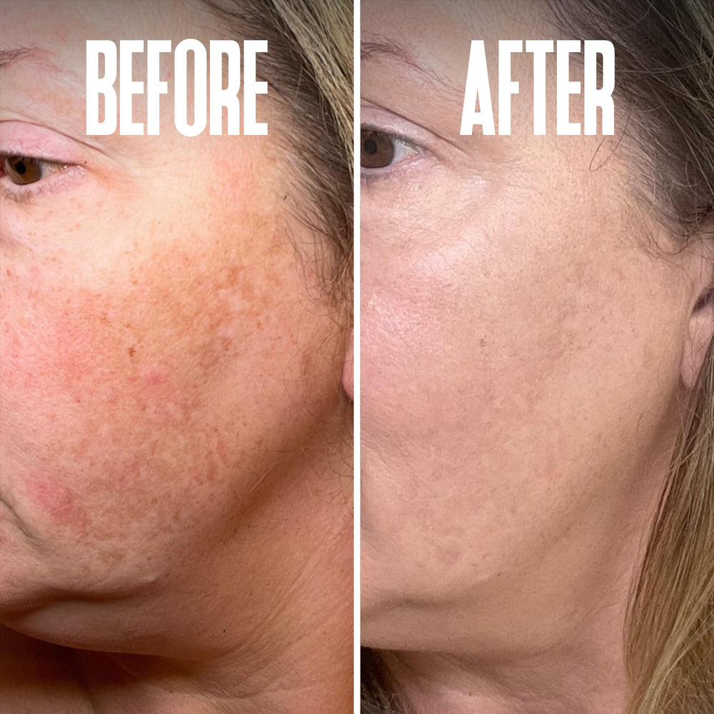 Divine Derriere face application scene shows quick absorption on skin
