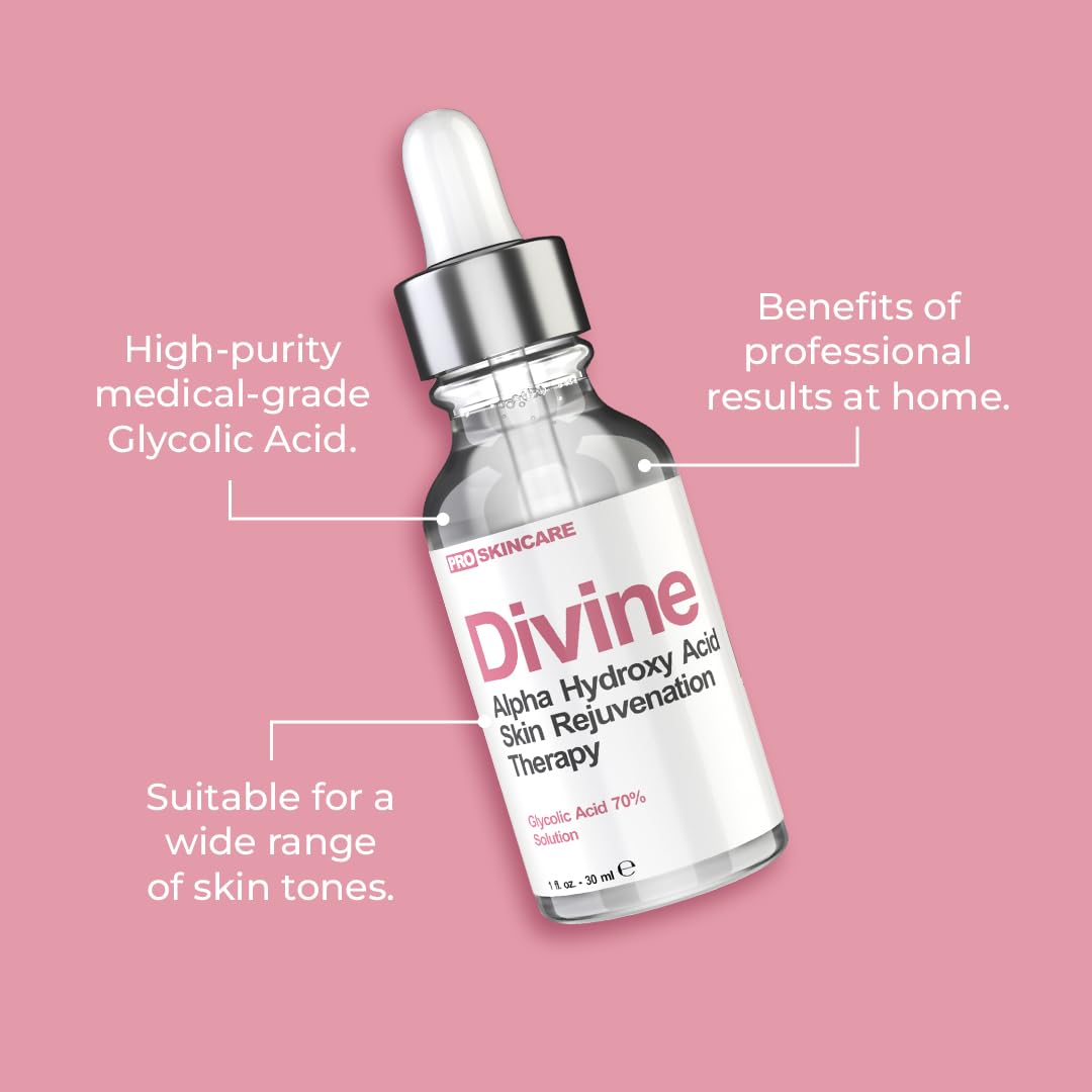 Divine Derriere glycolic peel fresh-complexion image hints brighter-looking skin.