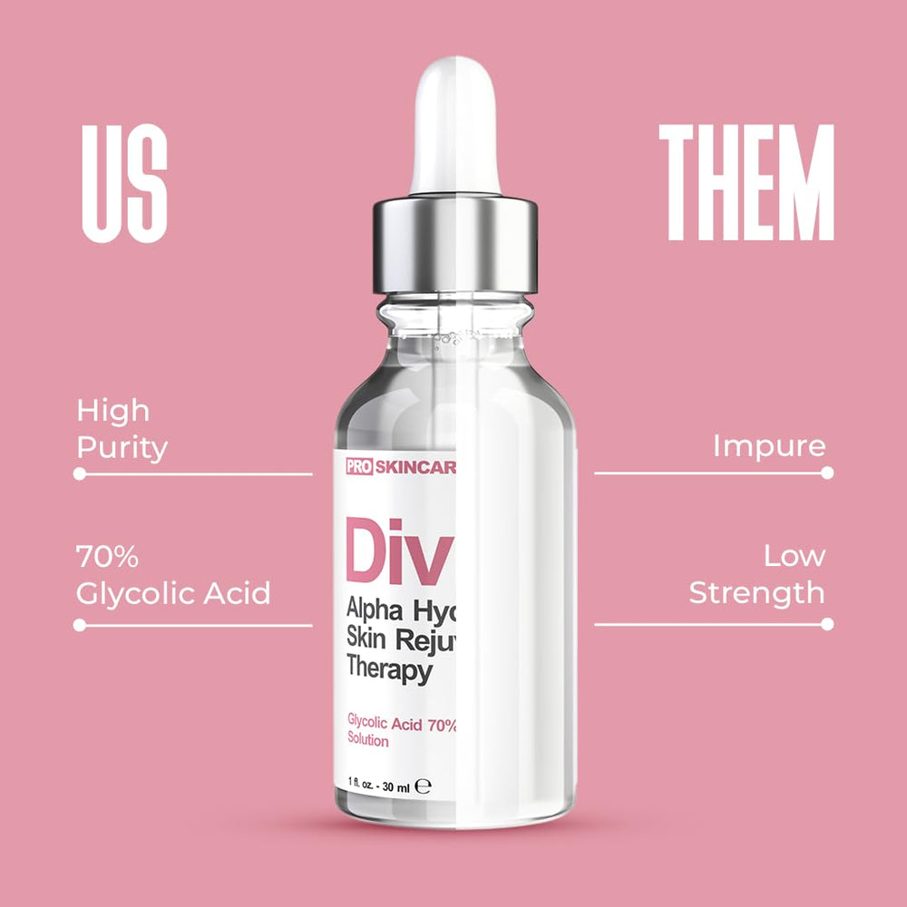 Divine Derriere glycolic peel liquid swirl highlights rich texture for exfoliation.