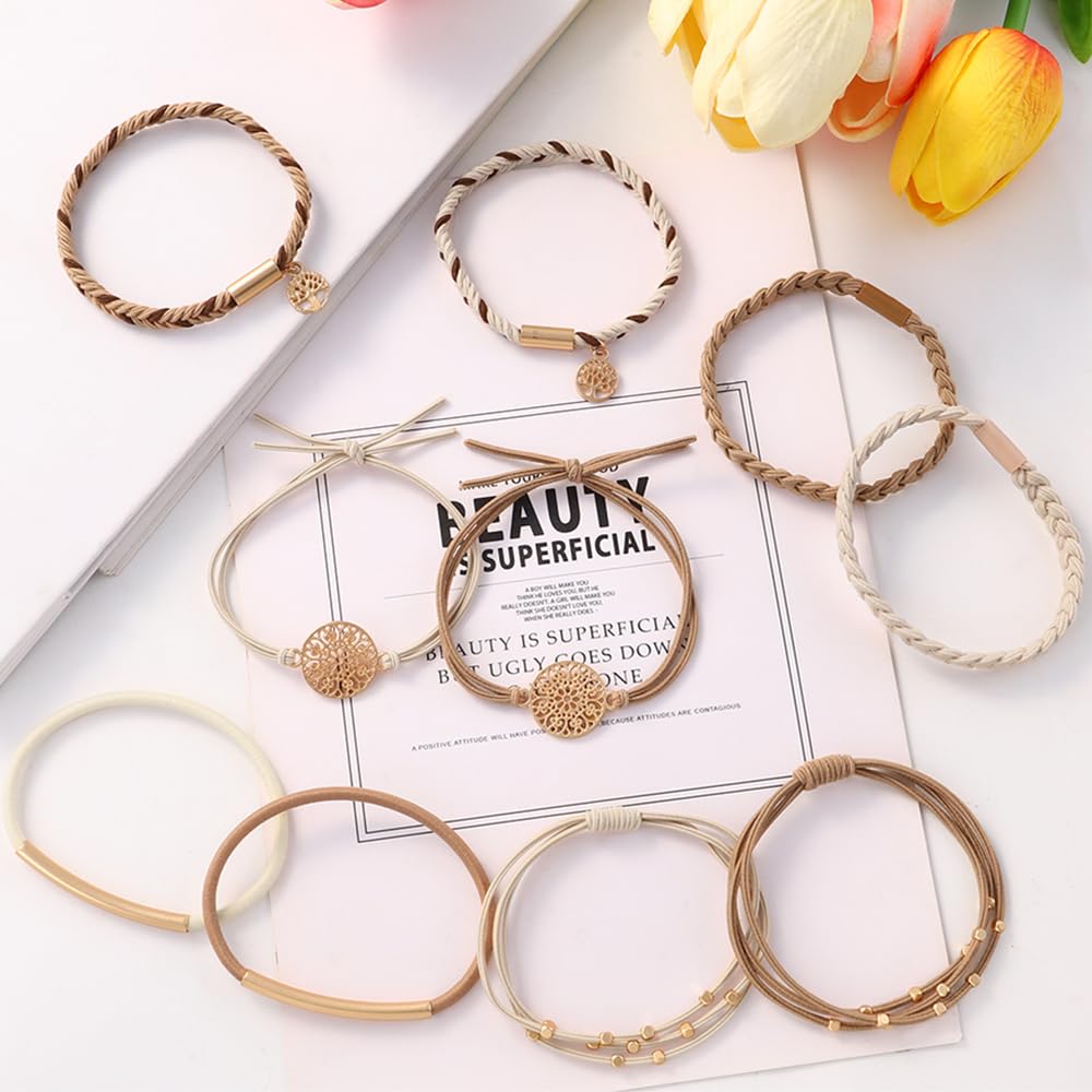 DIYDEC boho hair bands model-ready for yoga, travel, or daily wear