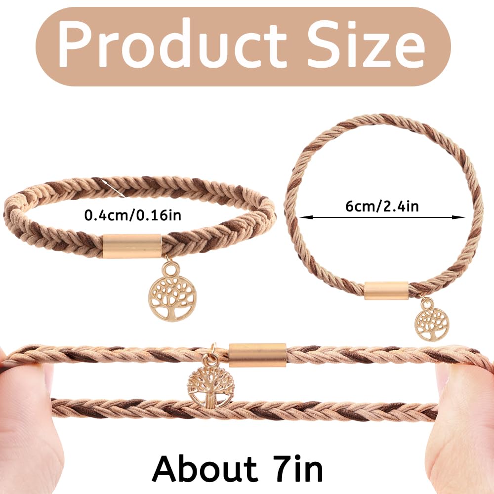 DIYDEC hair ties bracelet worn as bracelet for easy access during workouts