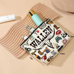DJHUNG Inspired Singer cosmetic bag side profile emphasizes slim, lightweight daily carry.
