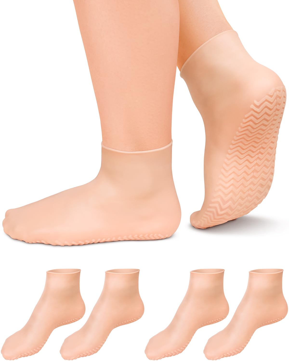 DLMDLM silicone socks packaging for at-home foot care convenience