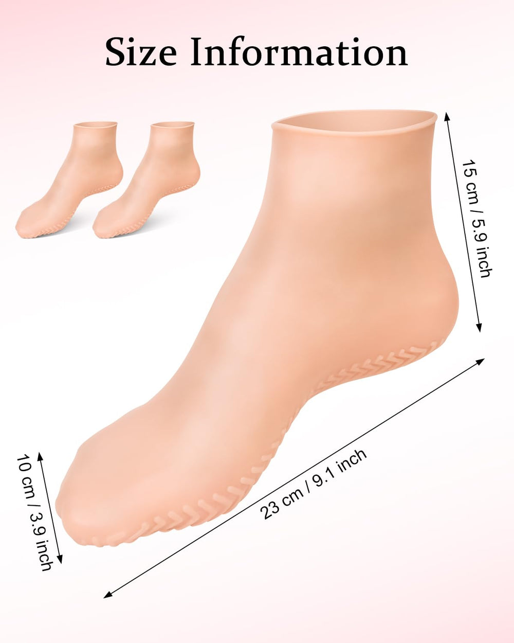 DLMDLM silicone socks worn to show comfortable fit