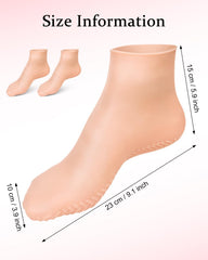 DLMDLM silicone socks worn to show comfortable fit