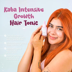 D'Luchi Kaba hair growth oil on scalp supports even distribution