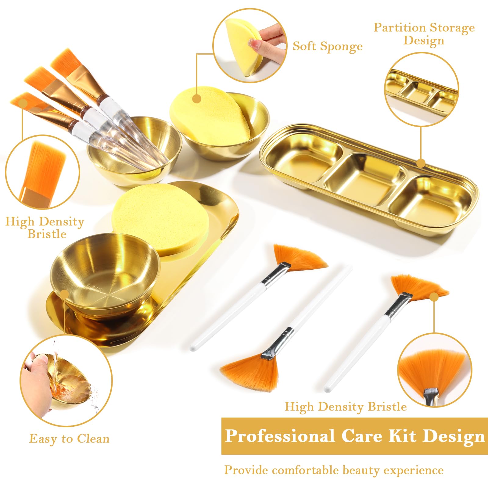 DLUGOPIS white face mask applicator brush for even coverage.