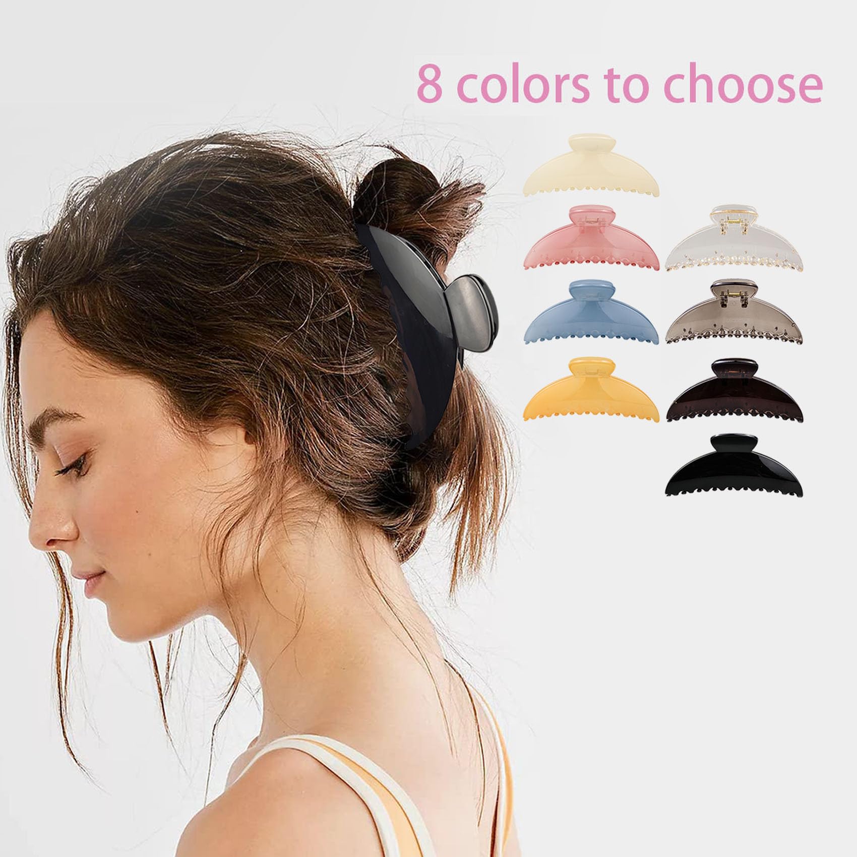 DMJHJY thick-hair claw clip snug grip keeps hair in place