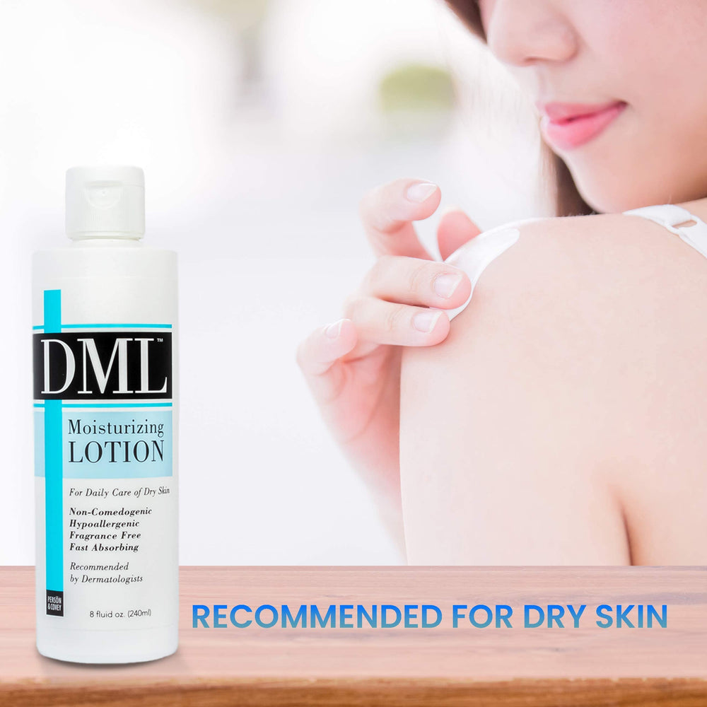 DML family-owned California heritage bottle conveys quality skincare craftsmanship.